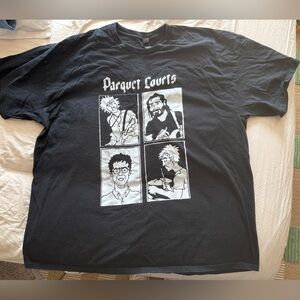 Parquet Courts Unisex Black Tee Shirt